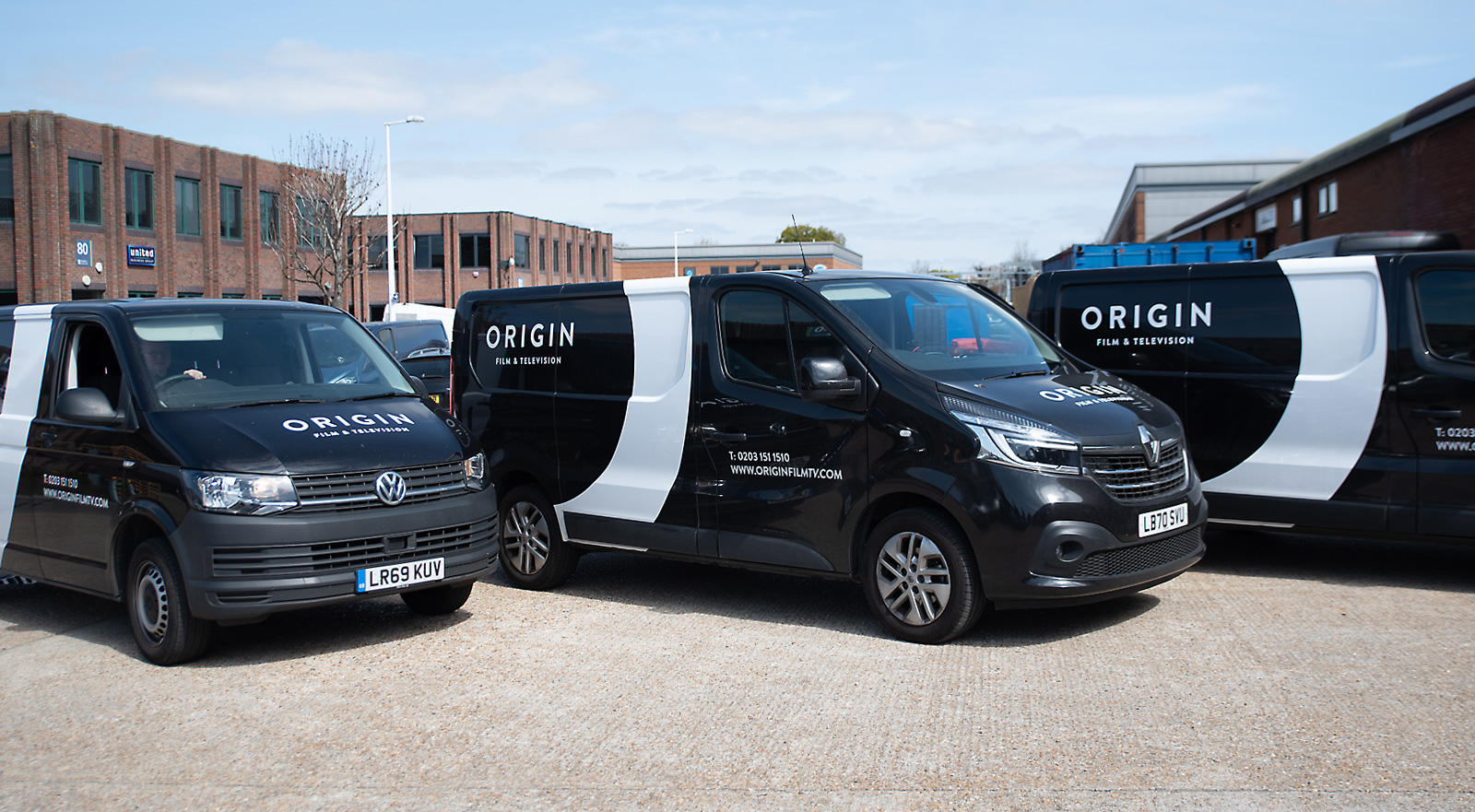 It’s a wrap! Our new vans get the Origin treatment